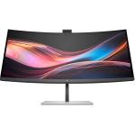 HP Series 7 Pro 734PM 34" Curved Ultrawide Business Monitor with HDR AI Webcam 3440x1440 - IPS Black Panel - 120Hz - HDR400 - Thunderbolt4 - 100W PD - Smart KVM & PbP - RJ45