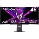 LG UltraGear OLED GX9 45" Ultrwawide 800R Curved 240Hz OLED Gaming Monitor - 3440x1440 - 0.03ms - HDMI 2.1 - DP 1.4 - USB-C 65W - TrueBlack HDR400 - G-Sync Compatible & AMD FreeSync Premium Pro - Speaker - Height Adjustable - 100x100 VESA