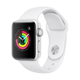 Apple Watch Series 3 GPS 42mm Silver Aluminium Case with White Sport Band