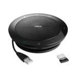 Jabra Speak 510+ UC USB & Bluetooth +Link 360 Dongle A2DP portable Speakerphone for remote workers, connect to your PC, tablet or smartphone via Bluetooth, USB or Jabra Link 360 Dongle.
