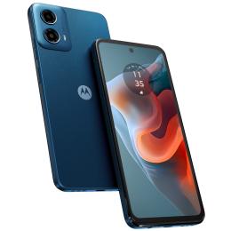 Motorola Moto G34 5G (2024) Dual SIM Smartphone 4GB+128GB - Ocean Green (Vegan Leather) - 6.5"HD+ Display, Snapdragon 695 5G chipset, 5000 mAh Battery, NFC