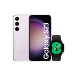 Samsung Galaxy S23 5G Dual SIM Smartphone - 8GB+256GB - Lavender Bonus Samsung Galaxy Watch4 40mm (Black) (RRP $399)