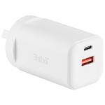 3SIXT 3S-2624 3sixT Wall Charger GaN 45W USB-C PD + 2.4A - W