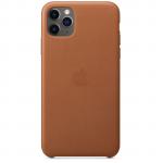Apple iPhone 11 Pro Max (6.5") Leather Case - Saddle Brown