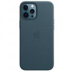 Apple iPhone 12 Pro Max (6.7") Leather Case with MagSafe - Baltic Blue