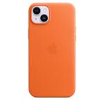 Apple iPhone 14 Plus Leather Case with MagSafe - Orange, Made with high-quality and supple leather