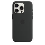 Apple iPhone 15 Pro Silicone Case with MagSafe - Black Soft Touch Finish
