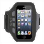 Belkin iPhone 5 / 5S or small size Phone Ease-Fit Armband Black, Slim, Lightweight, Form-Fitting Design, Hand Washable Compatible with Apple iPhone SE (2016), iPhone 5s, iPhone 5, iPhone 5c and Apple iPod touch 5th gen and small Phone