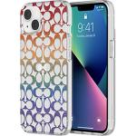 COACH iPhone 13 Pro (6.1") Protective Hardshell Case - Rainbow Glitter Slim Shape & Lightweight - Co-molded Construction - Scratch Resistant