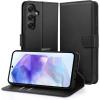 Galaxy S24+ (2024) Flip Wallet Case - Black 3 Card Slots - Cash Compartment - Magnetic Clip Galaxy S24+ (2024) Flip Wallet Case - Black 3 Card Slots - Cash Compartment - Magnetic Clip