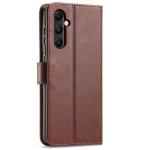 Galaxy A25 5G (2024) Flip Wallet Case - Brown 3 Card Slots - Cash Compartment - Magnetic Clip