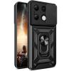 Xiaomi Redmi Note 13 LTE (2024) Rugged Kickstand Case - Black with Camera Cover Protection Xiaomi Redmi Note 13 LTE (2024) Rugged Kickstand Case - Black with Camera Cover Protection