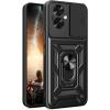 Oneplus Nord N30 SE Rugged Kickstand Case - Black with Camera Cover Protection Oneplus Nord N30 SE Rugged Kickstand Case - Black with Camera Cover Protection