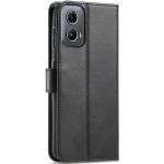 Motorola Moto G04 (2024) Flip Wallet Case - Black 3 Card Slots - Cash Compartment - Magnetic Clip