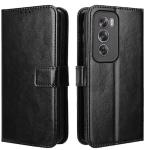 Oppo Reno12 Flip Wallet Case - Black 3 Card Slots - Cash Compartment - Magnetic Clip