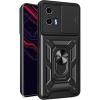 Motorola Moto G34 5G (2024) Rugged Kickstand Case - Black with Camera Cover Protection Motorola Moto G34 5G (2024) Rugged Kickstand Case - Black with Camera Cover Protection