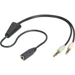 Goobay 48980 Audio Adapter (Headphones > Notebook) 3.5mm/2x3.5mm