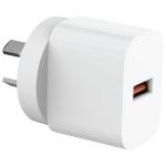 Laser PW-18WCA-713 NL USB-A 18W QC3.0 Wall Charger - White
