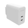 Mophie 67W Dual USB-C PD GaN Wall Charger - White, Compact Size, Up to 67W Fast Charging Apple iPhones, Samsung Smart Phones, Solid Construction Mophie 67W Dual USB-C PD GaN Wall Charger - White, Compact Size, Up to 67W Fast Charging Apple iPhones, Samsung Smart Phones, Solid Construction