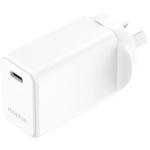 Mophie Essential 30W USB-C PD Wall Charger - White, Compact Size, Up to 30W Fast Charging Apple iPhones, Samsung Smart Phones, Solid Construction