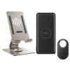 Momax Wireless Powerbank, Premium Universal Phone Stand & Samsung Galaxy SmartTag2 Black Momax Wireless Powerbank, Premium Universal Phone Stand & Samsung Galaxy SmartTag2 Black