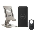 Momax Wireless Powerbank, Premium Universal Phone Stand & Samsung Galaxy SmartTag2 Black