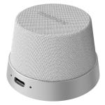 Momax 2 in 1 Magnetic Portable True Wireless Speaker Phone Stand - Silver - IPX6 Water Resistant, Magnetic & Compact Attachment Design, Fit For iPhones with Magsafe or Magnetic Phone Cases, Double as a Phone Stand
