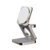 Momax 3-in-1 Qi2 15W Magnetic Wireless Foldable Charging Stand - Titanium - Qi2 Certified - Made for Apple Watch Certified - Fast Wireless charging of iPhone or Qi-compatible phones, Apple Watch & AirPods, Patented, foldable compact design Momax 3-in-1 Qi2 15W Magnetic Wireless Foldable Charging Stand - Titanium - Qi2 Certified - Made for Apple Watch Certified - Fast Wireless charging of iPhone or Qi-compatible phones, Apple Watch & AirPods, Patented, foldable compact design