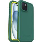 OtterBox iPhone 15 (6.1") Fre Series MagSafe Case - Green Waterproof (IP68) - Shockproof - Dirt Proof - Sleek & Slim Protetive Case with Built in Screen Protector - 5X Tested to Military Standard
