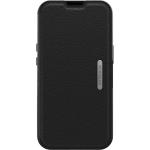 OtterBox iPhone 13 (6.1") Strada Series Folio Wallet Case - Black Premium Leather - Slim Profile - Magnetic Latch Card Holder Secures Cash or Cards