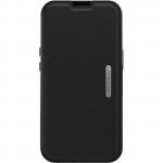 OtterBox iPhone 13 Pro (6.1") Strada Series Folio Wallet Case - Black Premium Leather - Slim Profile - Magnetic Latch Card Holder Secures Cash or Cards