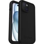 OtterBox iPhone 15 (6.1") Fre Series MagSafe Case - Black Waterproof (IP68) - Shockproof - Dirt Proof - Sleek & Slim Protective Case with Built in Screen Protector - 5X Tested to Military Standard