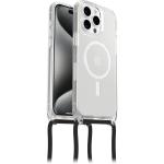OtterBox iPhone 15 Pro Max (6.7") React Necklace MagSafe Case - Clear Ultra-Slim - Protective Case with Adjustable & Detachable Necklace Strap - Tested to Military Standard