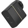 OtterBox 50W Combined Dual Port USB-C Phones/Tablets Wall Charger - Black Shimmer - (USB-C 30W PD + USB-C 20W PD ) Fast Charging Apple, Samsung, Xiaomi Smart Phone & Tablet OtterBox 50W Combined Dual Port USB-C Phones/Tablets Wall Charger - Black Shimmer - (USB-C 30W PD + USB-C 20W PD ) Fast Charging Apple, Samsung, Xiaomi Smart Phone & Tablet