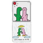PICKABLE Galaxy Z Flip7 Flipsuit Case with Card Joguman Rain - White