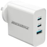 RockRose Casa III G65 65W PD & QC 3.0 USB-C AC Wall Charger Dual USB-C & USB-A Triple Port