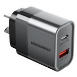 RockRose Infinito G30 -- 30W PD & QC 3.0  , USB-C & USB-A Dual Port 30W USB-C AC Wall Charger