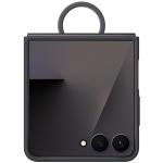 Samsung Galaxy Z Flip7 Ring Case (Silicone) - Black