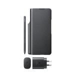 Samsung Galaxy Z Fold3 5G Note Pack/Starter Kit - includeds Flip Cover with S Pen and Samsung 25W Wall Charger - Black
