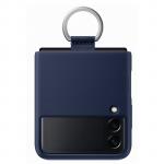 Samsung Galaxy Z Flip3 5G Silicone Cover with Ring - Navy