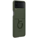Samsung Galaxy Z Flip4 5G Silicone Cover with Ring - Khaki