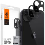 Spigen iPhone 13 (6.1") / 13 mini (5.4") Camera Lens Premium Tempered Screen Protector - Black - 2 Pack 9H Hardness - Edge to Edge Protection - Case-friendly with Spigen Cases - AGL03395