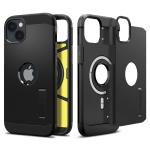 Spigen iPhone 14 Plus (6.7") Tough Armor MagFit Case - Black Drop-Tested Military Grade - MagSafe Compatible - Heavy Duty - 3-Layer Extreme Protection - Air Cushion Technology - Dual Layer Protection
