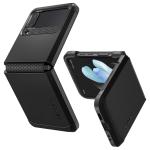 Spigen Galaxy Z Flip4 5G Tough Armor Case-Black, DROP-TESTED MILITARY GRADE, HEAVY DUTY, 3-Layer Extreme Protection, Air Cushion Technology, Dual Layer