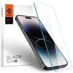 Spigen iPhone 14 Pro (6.1") Premium Tempered Glass Screen Protector Transparency Sensor Open (1P) +HD Clarity - 9H Screen Hardness - Delicate Touch - Great Grip - AGL05222