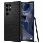 Spigen Galaxy S23 Ultra 5G Liquid Air Case - Black Slim - Form-Fitted - Lightweight - Premium Matt TPU Case - Easy Grip Design