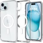 Spigen iPhone 15 Plus (6.7") Ultra Hybrid Magfit Case - Clear / Transparent Certified Military-Grade Protection - Clear Durable Back Panel + TPU Bumper - MagSafe Compatible - Clear Case with White Magfit Ring