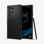 Spigen Galaxy S24 Ultra 5G Liquid Air Case - Black Slim - Form-fitted - Lightweight - Premium Matt TPU Case - Easy Grip Design