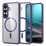 Spigen Galaxy S26 5G (2026) Ultra Hybrid MagFit Case - Deep Purple - MagSafe compatible - Transparent back - Shock-absorbing bumper