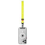 skinarma Scout Universal Nylon Handstrap - Yellow (Phone Case Sold Separately) Adjustable Handstrap with Metallic Carabiner Hooks - Includes Lanyard Tether to insert within Phone Case